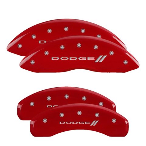 MGP Caliper Covers - Brake for 2011-2025 DURANGO 12204SCUSDF Set Of 4 Covers, Engraved Front And Rear: Custom Graphics, Designated Finish