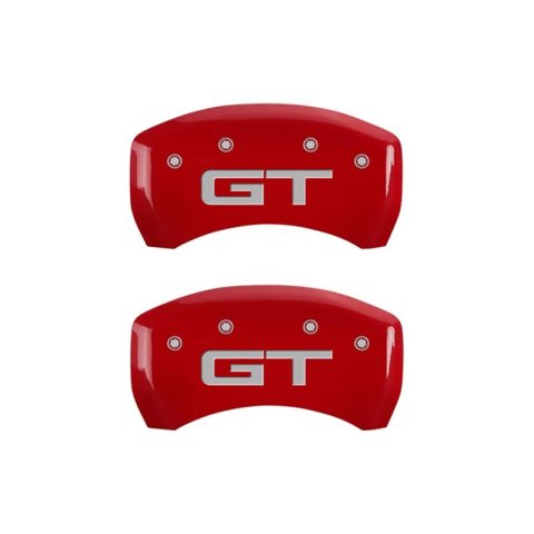 MGP Caliper Covers Brake 10203RCUSDF Rear Set 2 Covers, Engraved Rear: Custom Graphics, Designated Finish.