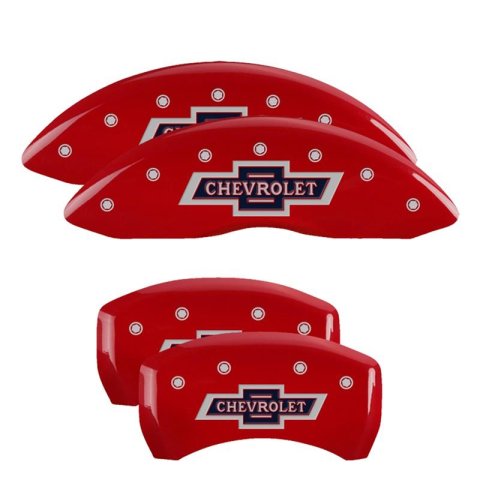 MGP Caliper Covers - Brake for 2021-2023 TRAVERSE 14260SCLCYL Set Of 4 Covers, No Engraving: Classic Covers, Yellow Powder Coat Finish