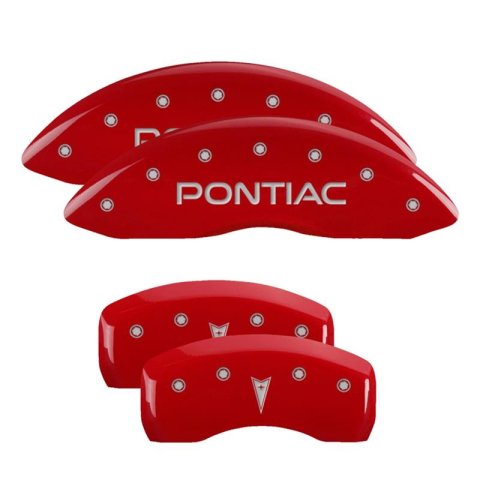 MGP Caliper Covers - Brake for 2004-2005 BONNEVILLE 18031SCUSDF Set Of 4 Covers, Engraved Front And Rear: Custom Graphics, Designated Finish.