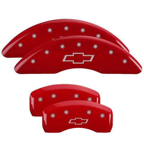 MGP Caliper Covers - Brake for 2009-2017 TRAVERSE 14214SCUSDF Set Of 4 Covers, Engraved Front And Rear: Custom Graphics, Designated Finish.