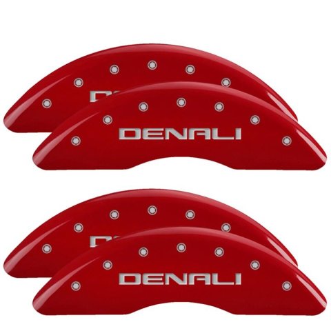 MGP Caliper Covers - Brake for 2011-2019 SIERRA 2500 HD, 3500 HD 34003SCUSDF Set Of 4 Covers, Engraved Front And Rear: Custom Graphics, Designated Finish.