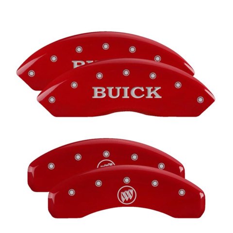 MGP Caliper Covers - Brake Pad for 2006-2011 LUCERNE 49003SCUSDF Set Of 4 Covers, Engraved Front And Rear: Custom Graphics, Designated Finish.