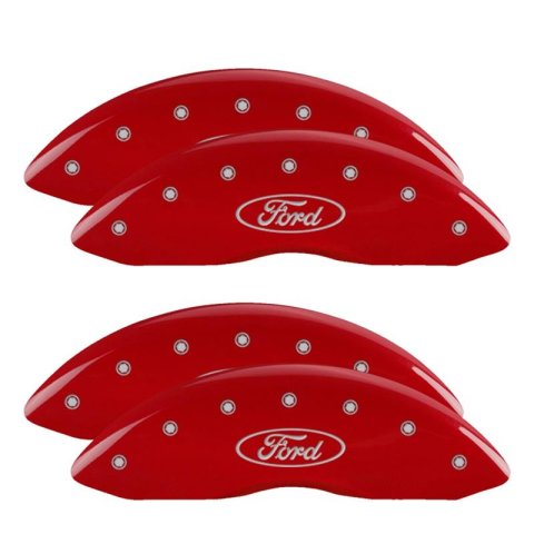MGP Caliper Covers - Brake for 2005-2007 F-250 SUPER DUTY, F-350 DUTY 10056SCUSDF Set Of 4 Covers, Engraved Front And Rear: Custom Graphics, Designated Finish.