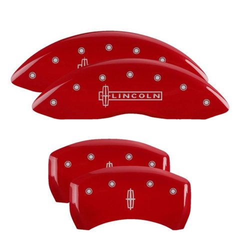 MGP Caliper Covers - Brake for 2014-2016 MKT 36020SCUSDF Set Of 4 Covers, Engraved Front And Rear: Custom Graphics, Designated Finish.