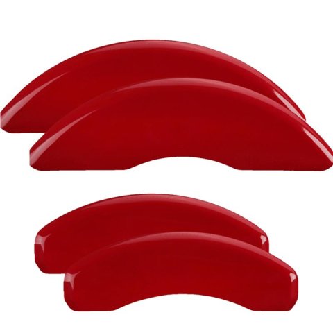 MGP Caliper Covers Brake Pad 57001SCUSDF Set Of 3 Covers, Engraved Front And Rear: Custom Graphics, Designated Finish.