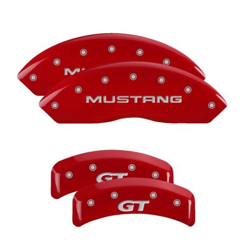 MGP Caliper Covers - Brake for 1999-2004 MUSTANG 10095SCUSDF Set Of 4 Covers, Engraved Front And Rear: Custom Graphics, Designated Finish.