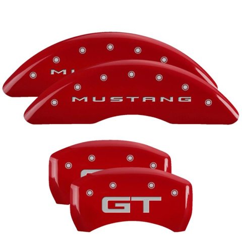 MGP Caliper Covers Brake 10200SSNKWH Set Of 4 Covers, Engraved Front and Rear: Tiffany Snake LogoWhite Powder Coat Finish, Black Characters