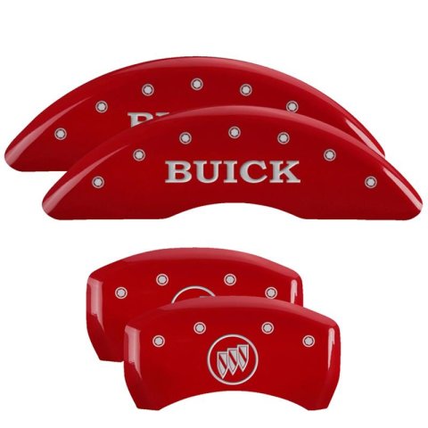 MGP Caliper Covers - Brake Pad for 2018-2020 ENCLAVE 49013SCUSDF Set Of 4 Covers, Engraved Front And Rear: Custom Graphics, Designated Finish.