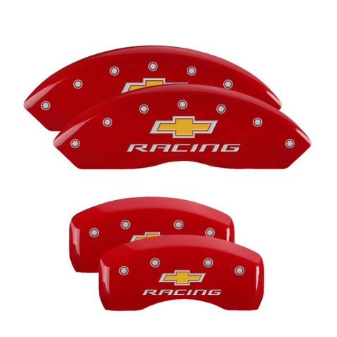 MGP Caliper Covers - Brake for 1997-2004 CORVETTE 13007SCUSDF Set Of 4 Covers, Engraved Front And Rear: Custom Graphics, Designated Finish.