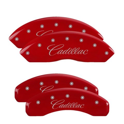 MGP Caliper Covers - Brake for 2006-2011 DTS 35005SCUSDF Set Of 4 Covers, Engraved Front And Rear: Custom Graphics, Designated Finish.