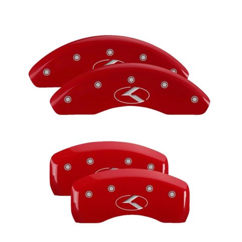 MGP Caliper Covers - Brake for 2012-2017 RIO 21176SCUSDF Set Of 4 Covers, Engraved Front And Rear: Custom Graphics, Designated Finish.
