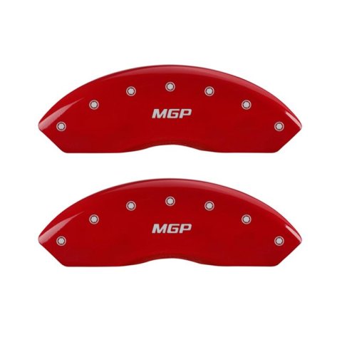 MGP Caliper Covers - Brake for 2009-2019 COROLLA 16232FCUSDF Front Set 2 Covers, Engraved Front: Custom Graphics, Designated Finish.