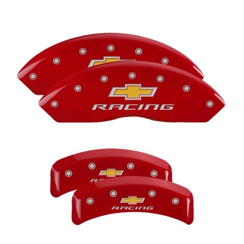 MGP Caliper Covers - Brake for 1988-1996 CORVETTE 13013SCLCBK Set Of 4 Covers, No Engraving: Classic Covers, Black Powder Coat Finish