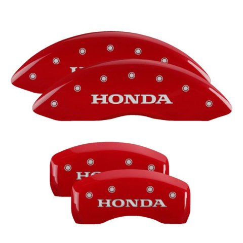 MGP Caliper Covers - Brake for 2023-2024 PILOT 20233SCUSDF Set Of 4 Covers, Engraved Front And Rear: Custom Graphics, Designated Finish