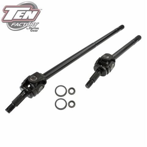 Motive Gear Ten Factory Axle Shafts for 1984-2001 CHEROKEE, 1997-2006 WRANGLER - MG22132 Shafts, Direct Fit, 4340 Chromoly, 30/27-Spline, Length, Jeep, Kit