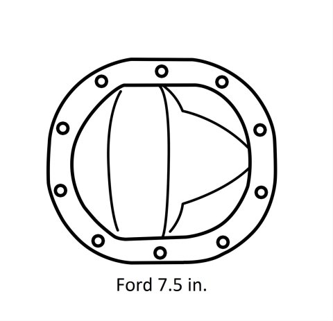 Motive Gear Performance Ring and Pinion Sets F875456 Ford 7.5 in. 4.56 Gears Gear, Pinion, 4.56:1 Ratio, Ford, in., Set