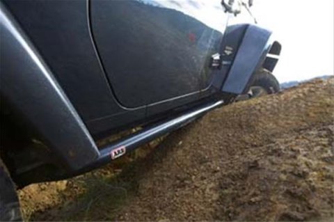 ARB Rock Sliders 4450220 Rocker Guards, Sliders, Steel, Black Powdercoat, Textured, Jeep, JK, Kit