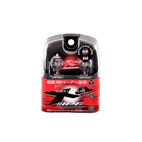 IPF Super Low Beam X4 Light Bulbs 4X41 Bulb, X4, H4, Halogen, Clear, 3200K, 60.0/80.0 Watts, Pair