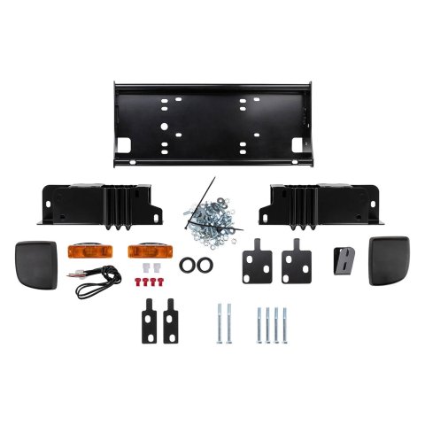 ARB Deluxe Bumpers 3432050 Bumpers, Bumper, Fabricated, Steel, Black Powdercoated, Winch Mount, Compatible with Warn XD9000 Winches, Front, Land Rover, Kit