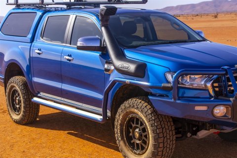 ARB Rock Sliders 4440210 Rocker Guards, Summit Side Step, Sliders, Steel, Black Powdercoat, Matte, Bolt-On, Ford, Kit