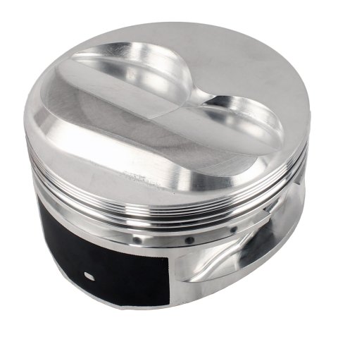 JE Pistons 350/400 Small Block Dome Top 182042L Piston, 23 Degree, Forged, Dome, 2-Valve Reliefs, 4.165 in. Bore, 3.875 in. Stroke, 6.000 in. Rod, 1.062 in. Compression, Chevy, Left, Each