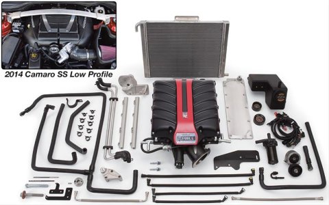 Edelbrock E-Force Competition Supercharger Kits 15997 Supercharger, Competition, Serpentine, Black Powdercoated, Intercooler, 7.0L, LS7, Chevy, Kit