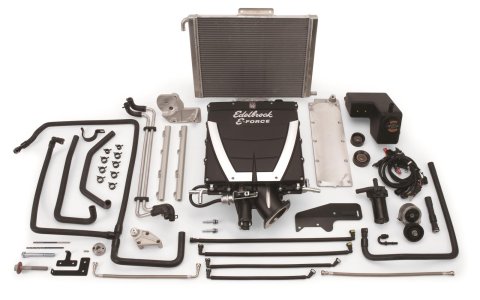 Edelbrock E-Force Camaro SS Stage 3 Pro-Tuner Supercharger Kits for 2010-2015 CAMARO - 1599 Supercharger, E-Force, 3, Low Profile, Serpentine, Black, Manual Transmission, Camaro, 6.2L, Kit