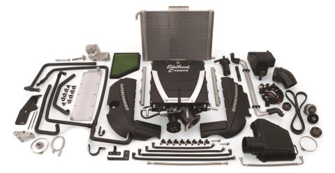Edelbrock E-Force Camaro SS Stage 1 Street Legal Supercharger Kits for 2010-2015 CAMARO - 15620 Supercharger, E-Force, 1, Competition, Low Profile, Black, Automatic Transmission, Camaro, 6.2L, Kit