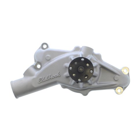 Edelbrock Victor Series High Performance Street Mechanical Water Pumps 88500 Pump, Mechanical, Short, High-Volume, Aluminum, Natural, Clockwise, Chevy, Big Block, Each
