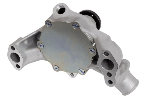 Edelbrock Victor Series High Performance Street Mechanical Water Pumps 88810 Pump, Mechanical, Long, High-Volume, Aluminum, Natural, Counterclockwise, Chevy, 4.3L V6, 5.0L, 5.7L