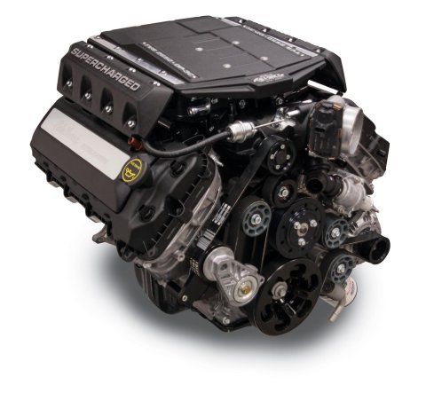 Edelbrock 5.0L Coyote 302 C.I.D. E-Force Supercharged Long Block Crate Engines 468900 Engine, Ford Coyote, 785 HP, DP3C R2650 Supercharged, 8-Rib Belt, Ford, Each
