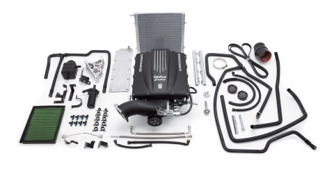 Edelbrock E-Force GM Truck and SUV Stage 1 Street Legal Supercharger Kits 15670 Supercharger, E-Force, Eaton Gen VI, Serpentine, Black, Cadillac, Chevy, GMC, 6.2L LS, Automatic, Kit