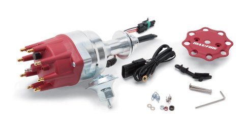 Edelbrock Max-Fire Distributors 22763 Distributor, Ready To Run, Magnetic Pickup, Vacuum Advance, Fixed Collar, Chrysler 361-383-400, Short deck, Kit