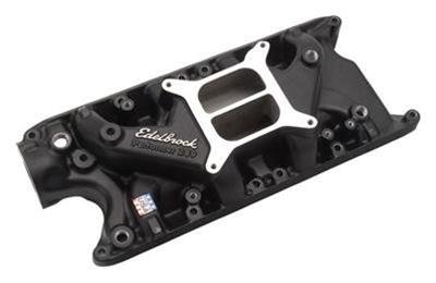 Edelbrock Performer Intake Manifolds 2121-BP Manifold, Performer, Dual Plane, Aluminum, Black Plasma Coated, 4-Barrel, Square Bore, Ford, 260, 289, 302, Each