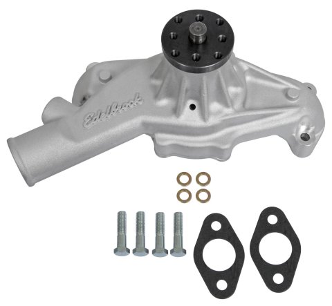 Edelbrock Victor Series High Performance Street Mechanical Water Pumps 88540 Pump, Mechanical, Short, High-Volume, Aluminum, Natural, Reverse Rotation, Chevy, Big Block, Each