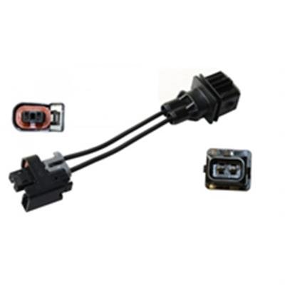 Edelbrock Fuel Injector Adapters 3533 Connector Adapter, EV1 Wiring Harness to Multec 2 Injector, 4.000 in. Long, Set of 8