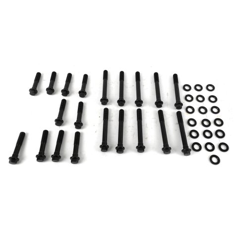 Edelbrock E-Series Head Bolt Kits 85532 Cylinder Bolts, Chromoly, Hex Head, Washers, Ford, 351W, Stock, EDL Performer/Perf. RPM Heads, Kit