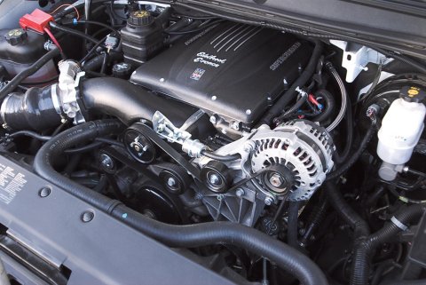 Edelbrock E-Force GM Truck and SUV Stage 1 Street Legal Supercharger Kits 15640 Supercharger, E-Force, Eaton Gen VI, Serpentine, Black, Intercooler, Chevy, GMC, 5.3L LS, Automatic, Kit