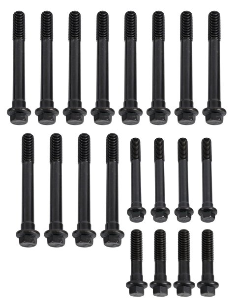 Edelbrock E-Series Head Bolt Kits 85492 Cylinder Bolts, Chromoly, Washers, Pontiac, for EDL Performer/ Perf. RPM Heads Made After 3/15/02, Kit