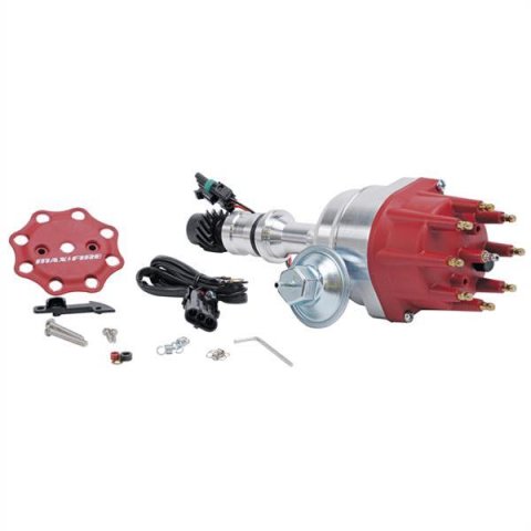 Edelbrock Max-Fire Distributors 22762 Distributor, Ready To Run, Magnetic Pickup, Vacuum Advance, Fixed Collar, Chrysler 413-426-440 RB, Tall Deck, Kit