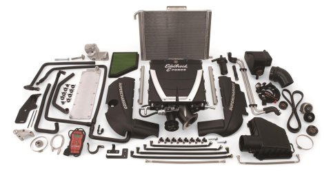 Edelbrock E-Force Camaro SS Stage 1 Street Legal Supercharger Kits for 2010-2015 CAMARO - 1563 Supercharger, E-Force, 1, Street, Low Profile, Black, Manual Transmission, Camaro, 6.2L, Kit