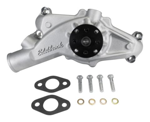 Edelbrock Victor Series High Performance Street Mechanical Water Pumps for 1971-1974 CORVETTE - 88520 Pump, Mechanical, Short, High-Volume, Aluminum, 0.750 in. Pilot Diameter, Clockwise, Chevy, 7.4L, Each