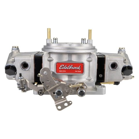 Edelbrock VRS-4150 Race and Performance 950 CFM 4-Barrel Carburetor 1309 Carburetor, VRS-4150, cfm, 4-Barrel, 4150 or 4500 Flange, No Choke, Annular Boosters, Satin, 4-Corner Idle, TPS Provision, Each