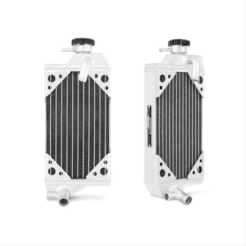 Mishimoto Powersports X-Braced Radiators MMDB-RMZ250-07RX Radiators, X-Braced, Downflow, Aluminum, Natural, 2-Row, Suzuki, Right Side, Each