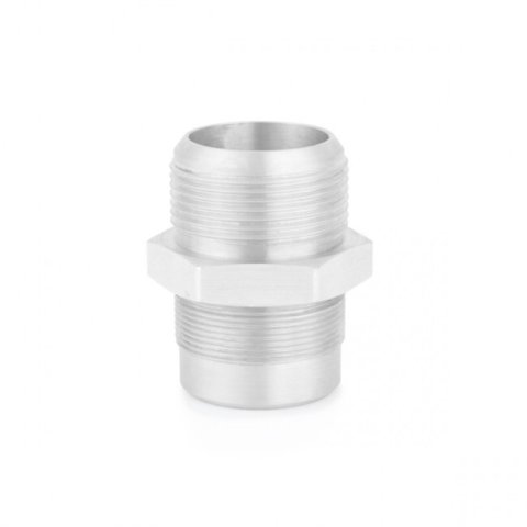 Mishimoto AN to Metric Adapter Fittings MMRFT-20AN Fitting, Adapter, Threads, Straight, Stainless Steel, Natural, -20 AN, M40 x 1.5, Each