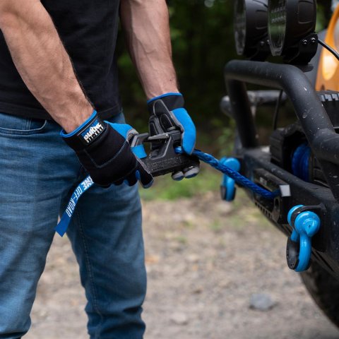 Borne Off-Road by Mishimoto Clevis Hooks BNWN-HK-01BK Winch Hook & Hand Strap, Black