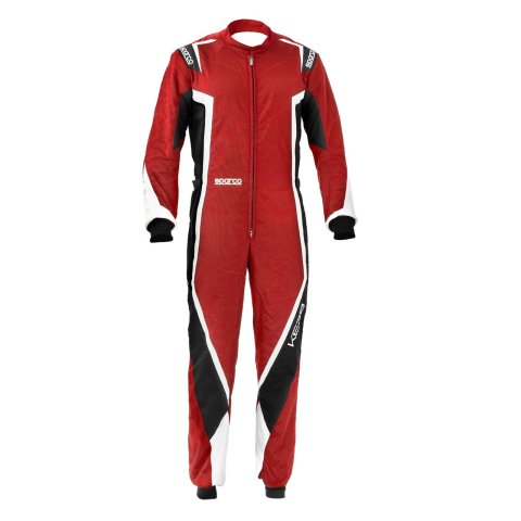 Sparco Kerb Karting Suits 002341RNBO1S Driving Suits, Suits, One-piece, 2 Layers, Polyamide, Red/Black/White, CIK/FIA N2013.1 Rating, Men's Small, Each