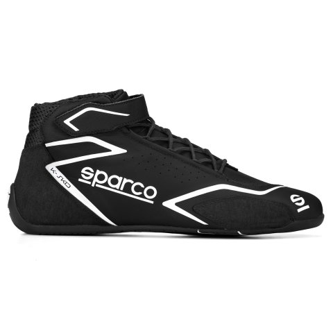 Sparco K-Skid Driving Shoes 00127737NRNR & Boots, Shoes, Mid-top, Leather Outer, Black, Natural Rubber Outer Sole, European Shoe Size 37, Pair