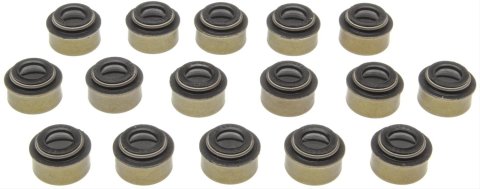Mahle Original Valve Stem Seals SS46045A Seal, Nitrile Rubber, Chrysler, Dodge, Jeep, Ram, Set of 16